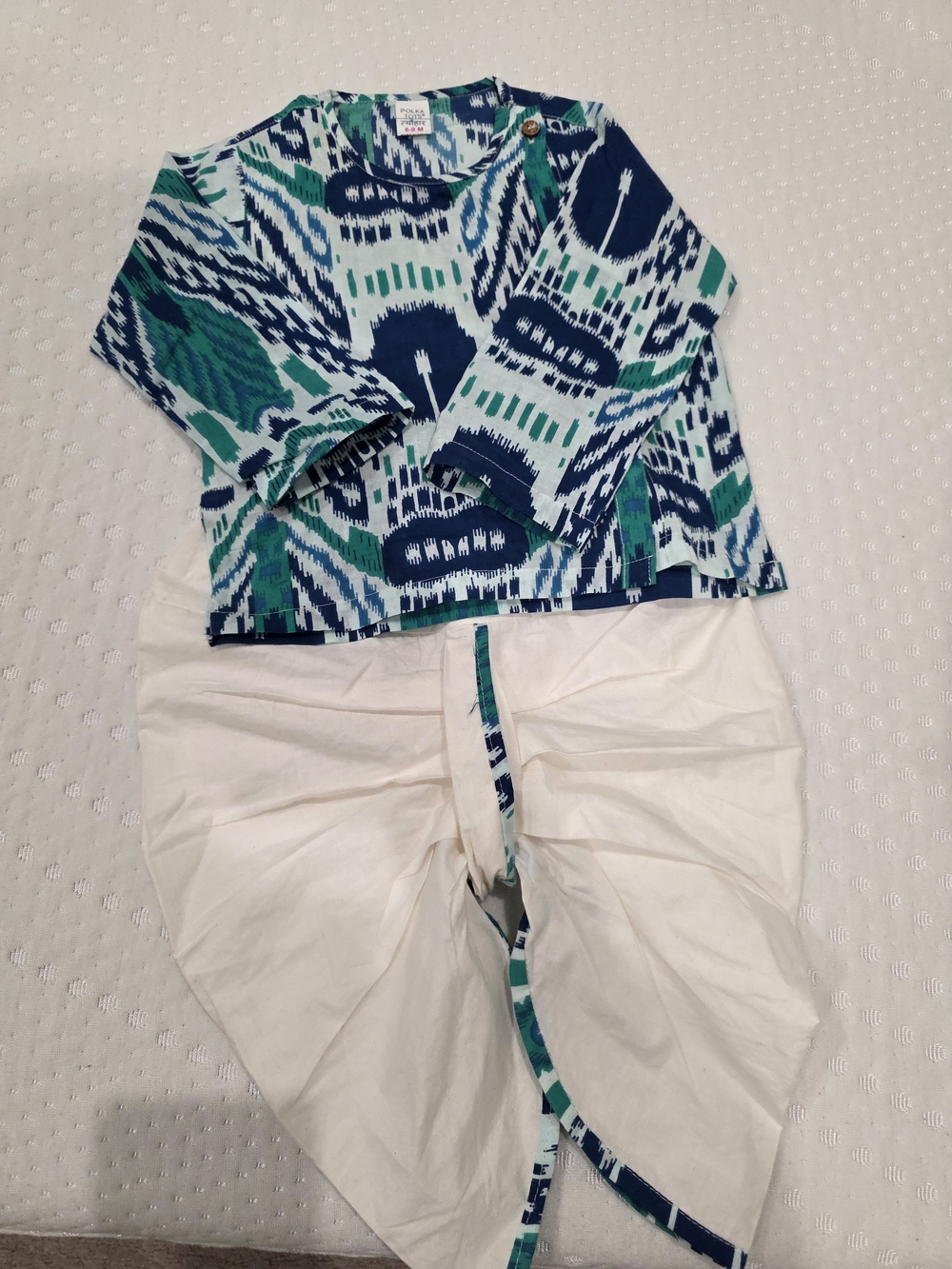 Ikat Print Dhoti Kurta